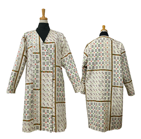 CO-13A　Ｖ衿ラグラン袖コート　￥47,300