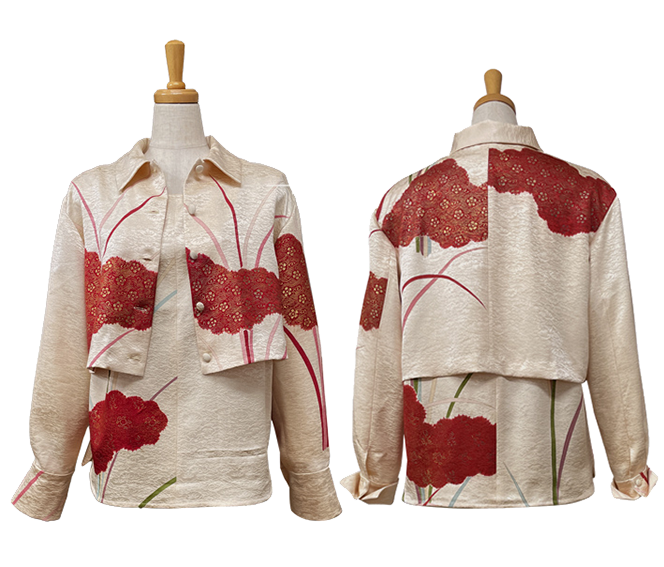 TO-50A　ショート丈ブラウス　￥25,300　TO-10B応用　ロングタンクトップ　￥16,500