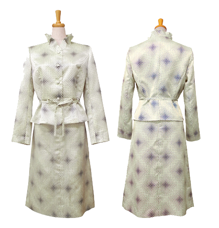 JK-7A　応用ペプラムジャケット　￥39,600 BO-1B　応用セミタイトスカート　￥19,800